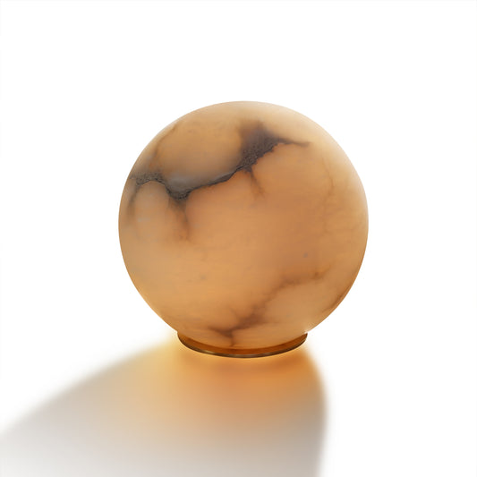 Alabaster Globe Lamp